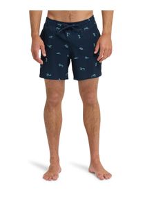 Boardshorts Quiksilver "Stretch Printed Volley 16", Herren, Gr. XS, schwarz navy spaced out, Obermaterial: 92% Microfaser, 8% Elasthan;, Hosen Boardshorts