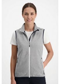 Fleeceweste CMP, Damen, Gr. 36, bianco, graff, Obermaterial: 55% Polyester, 45% Baumwolle, Westen Fleeceweste, aus Polyester und Baumwolle, sportlicher Stil, leichtes Gewicht