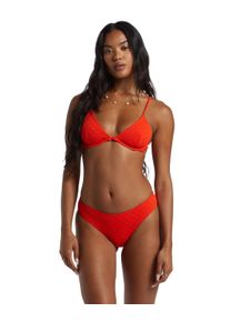 Bade-Shirt Billabong "Good Vibes Reese", Damen, Gr. S, Cup B, rot (sunset rot), Obermaterial: 73% Microfaser, 21% Microfaser, 6% Elasthan;, Bikini-Oberteile Bade-Shirt