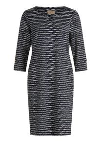 Bodykleid Cartoon "Casual-Kleid mit Muster", Damen, Gr. 44, EURO, blau (dunkelblau, wei&szlig;), Obermaterial: 95% Polyester PES. 5% Elasthan EL., Kleider Bodykleid