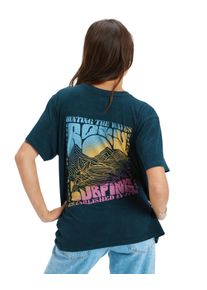 Oversize-Shirt Roxy "Sunnyoversize Optic Wash", Damen, Gr. XS, grau (anthrazit), Obermaterial: 100% Walkfrottier;, Shirts Oversize-Shirt