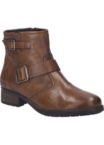 Stiefelette Josef Seibel "Kate 21, cognac", Damen, Gr. 39, braun (cognac), Obermaterial: 100% Rindsleder Leather cow., Schuhe Stiefelette
