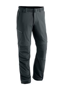 Outdoorhose Maier Sports "Tajo 2", Herren, Gr. 35, Kurzgr&ouml;&szlig;en, grau, 90% Polyamid, 10% Elasthan, Hosen Outdoorhose, Herren Zip-Off Wanderhose, atmungsaktive Trekkinghose, Regular Fit