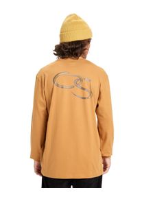 Langarmshirt Quiksilver "Evo Snake Type", Herren, Gr. XL, almond, Obermaterial: 100% Walkfrottier;, Shirts Langarmshirt