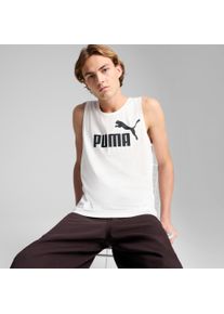 Tanktop Puma "ESS NO. 1 LOGO TANK", Herren, Gr. L, wei&szlig; (Puma wei&szlig;), Jersey, Obermaterial: 100% Baumwolle, bedruckt, regular fit normal, Rundhals, Tops Tanktop, Regular Fit, &auml;rmellos, mit Rundhalsausschnitt, mit Gummiprint