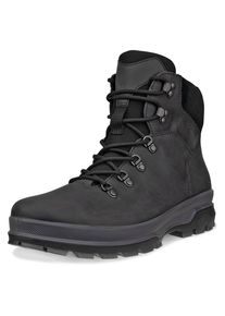 Schn&uuml;rboots Ecco "Rugged Track Wp Lace Boot", Herren, Gr. 43, schwarz, Leder, Textil, Schuhe Schn&uuml;rboots, Winterboots, Outdoorboots, Schn&uuml;rstiefelette, FLUIDFORM-Technologie&trade;