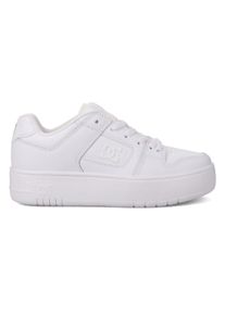 Sneaker DC Shoes "Manteca 4 Platform", Damen, Gr. 8,5(40), wei&szlig; (wei&szlig;, wei&szlig;), Obermaterial:Obermaterial: Leder (Kuh) / Futter: Textil / Au&szlig;ensohle: Gummi;, Schuhe Sneaker