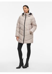 Steppmantel Vila "VIMILJA PADDED COAT - NOOS", Damen, Gr. 34, grau (chateau gray), Steppware, Obermaterial: 100% Polyester, unifarben, regular fit ca. Mitte Oberschenkel, M&auml;ntel Steppmantel
