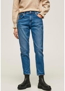 Boyfriend-Jeans Pepe Jeans "VIOLET", Damen, Gr. 27, L-Gr, blau (light blau long), Denim/Jeans, Obermaterial: 99% Baumwolle, 1% Elasthan, relaxed fit lang, Jeans Boyfriend-Jeans, im l&auml;ssigen Boyfriend-Style
