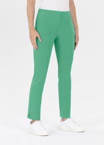 Stretch-Hose Stehmann "INA", Damen, Gr. 46, N-Gr, gr&uuml;n (spring bud), Web, Obermaterial: 72% Viskose, 25% Polyamid, 3% Elasthan, unifarben, figurbetont kn&ouml;chellang, Hosen Stretch-Hose, mit Stretch