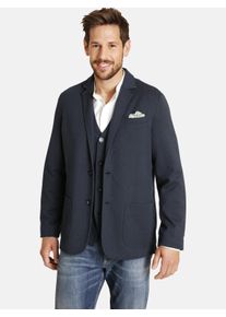 Jerseysakko Jan Vanderstorm "Sakko 2tlg HOLMSTEIN", Herren, Gr. 74, blau (dunkelblau), Obermaterial: 53% Polyester PES. 43% Viskose Birla CV Birla. 4% Elasthan EL., Sakkos Jerseysakko