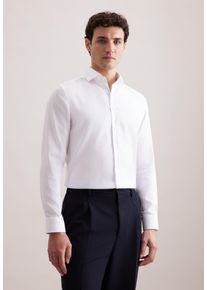 Businesshemd Seidensticker "Schwarze Rose", Damen, Gr. M (40), normale &Auml;rmell&auml;ngen, wei&szlig;, 100% Baumwolle, unifarben, slim fit, 2-Knopf-Manschette, Hemden Businesshemd, Slim 1/1 Kentkragen Uni