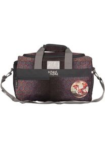 Sporttasche School-Mood "Mika (Drache)", M&auml;dchen, Gr. B/H/T: 39cm x 20cm x 22cm, bunt (mika), Polyester, Taschen Sporttasche