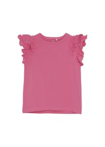 Shirttop EN FANT "Shirttop ENT-shirt SS", M&auml;dchen, Gr. 134, pink (shocking pink), Obermaterial: 95% Baumwolle CO. 5% Elasthan EL., Tops Shirttop