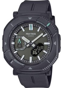 Smartwatch CASIO PRO TREK Smart, schwarz (schwarz, schwarz), Smartwatches, Herren, Smartwatch, Armbanduhr, Herrenuhr, bis 10 bar wasserdicht, Bluetooth
