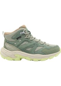 Wanderstiefel Jack Wolfskin "VOJO TOUR TEXAPORE MID W", Damen, Gr. UK9-EU43, Normalschaft, gr&uuml;n (eucalyptus), Obermaterial: Synthetik. Obermaterial 2: Textilmaterial. Futter: Polyester, Schuhe Wanderstiefel
