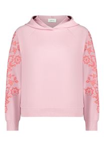Hoodie Cartoon "Hoodie mit Kapuze", Damen, Gr. 44, beige (patch ros&eacute;, rot), Obermaterial: 78% Baumwolle CO. 18% Polyester PES. 4% Elasthan EL., Sweatshirts Hoodie