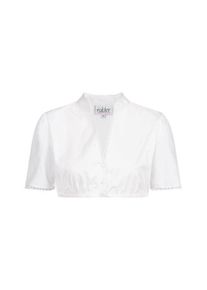 N&uuml;bler Dirndlbluse N&Uuml;BLER "Dirndlbluse kurzarm Babis", Damen, Gr. 40, wei&szlig;, Obermaterial: 65% Polyester PES. 35% Baumwolle CO., Blusen Dirndlbluse
