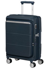 Hartschalen-Trolley Samsonite "PARALUX, verschiedene Gr&ouml;&szlig;en und Farben", Damen, Gr. B/H/T: 39cm x 55cm x 23cm 40 l, midnight navy, Polypropylen, Koffer Hartschalen-Trolley, Reisegep&auml;ck mit Frontfach Packw&uuml;rfel Trennpolster