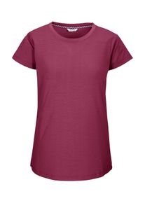 T-Shirt Killtec "KOS 23 WMN TSHRT", Damen, Gr. 50, rot (weinrot), Obermaterial: 62% Polyester, 32% Viskose, 6% Elasthan, Shirts T-Shirt, Leichtes, schnelltrocknendes Damen Funktionsshirt mit Stretch.