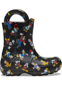 Gummistiefel Crocs "Toddlers&rsquo; Mickey Mouse and Friends Handle It Rain Boot", M&auml;dchen, Gr. 27, bunt (multifarben), Croslite&trade;, Schuhe Gummistiefel, Regenstiefel, Matschstiefel mit gro&szlig;en Anziehgriffen