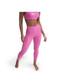 Trainingstights Nike "W NK DF ONE HR 7/8 PKT TGHT", Damen, Gr. XL, N-Gr, playful pink, Obermaterial: 80% Polyester, 20% Elasthan, Hosen Trainingstights, schnell trocknendes Material, atmungsaktiv, sportlicher Stil