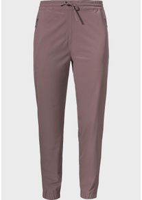 Sch&ouml;ffel Outdoorhose SCH&Ouml;FFEL "Pants Vienna L", Damen, Gr. 46, Normalgr&ouml;&szlig;en, lila (3905, braun), Oberstoff: 87% Polyester, 13% Elasthan, Hosen Outdoorhose