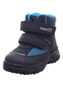 Winterboots Superfit "HUSKY WMS: Mittel", Jungen, Gr. 25, blau, t&uuml;rkis, Lederimitat, Polyester, Basic, Schuhe Winterboots, Snowboots mit wasserdichtem GORE TEX, Gr&ouml;&szlig;enschablone zum Download