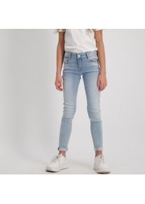 5-Pocket-Jeans Cars Jeans "Jeans Eliza", M&auml;dchen, Gr. 13 (158), N-Gr, blau (bleached used), Denim/Jeans, Obermaterial: 97% Baumwolle, 3% Elasthan, Abriebeffekte, skinny fit normal, Jeans 5-Pocket-Jeans