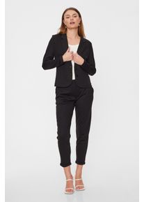 Stoffhose Freequent "FQNANNI-ANKLE-PA", Herren, Gr. XXL, N-Gr, schwarz, Web, Obermaterial: 73% Polyester, 24% Viskose, 3% Elasthan, unifarben, bequem 7/8-L&auml;nge, Hosen Stoffhose, Sommerhose - kn&ouml;chell&auml;nge und mit 2-Knopf-Verschluss