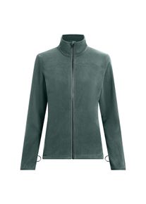 Fleecejacke McKINLEY "Unterjacke Carol W", Damen, Gr. 52, gr&uuml;n schwarz, Obermaterial: 100% Polyester, Jacken Fleecejacke