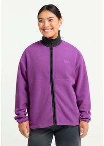 Fleecejacke Jack Wolfskin "SUMETRO FZ W", Damen, Gr. XL (46), freesia, Obermaterial: 100% POLYESTER. Futter: 100% POLYESTER, Jacken Fleecejacke