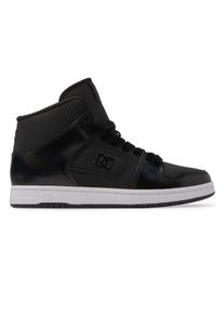 Sneaker DC Shoes "Manteca", Damen, Gr. 9,5(41), schwarz (schwarz, metallic stencil), Obermaterial:Obermaterial: Leder (Kuh) / Futter: Textil / Au&szlig;ensohle: Gummi;, Schuhe Sneaker