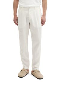 Marc O'Polo Leinenhose MARC O'POLO "Osby jogger pleats", Damen, Gr. 33, L&auml;nge 32, silky wei&szlig;, Web, Obermaterial: 100% Leinen, normal, Hosen Leinenhose