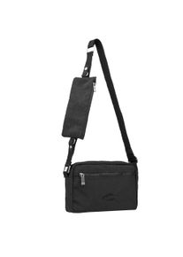 Handtasche Camel Active "Journey", Damen, Gr. B/H/T: 26cm x 16,5cm x 7cm, schwarz, Nylon, aufgeraut, bestickt, clean, unifarben, Taschen Handtasche, vielseitiger Begleiter aus robustem Nylon und mit leichtem Gewicht