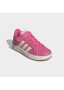 Sneaker adidas Sportswear "GRAND COURT 3.0 SCHUHE F&Uuml;R KINDER", M&auml;dchen, Gr. 34, pink fusion, wonder quartz, sanftes wei&szlig;, Synthetik, Textil, Schuhe Sneaker, mit Klettverschluss, f&uuml;r Kinder