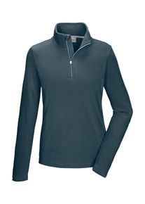 Fleeceshirt Killtec "KSW 62 WMN FLC SHRT", Damen, Gr. 38, hellpetrol, Obermaterial: 100% Polyester, Shirts Fleeceshirt, Fleeceshirt mit Stehkragen, Rei&szlig;verschluss und Kinnschutz