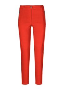 Madeleine Mode Stoffhose MADELEINE "Hose Enge Hose mit Rei&szlig;verschlusstaschen", Damen, Gr. 46, N + K Gr, beige (vanille), Obermaterial: 74% Viskose CV. 23% Polyamid PA. 3% Elasthan EL., Hosen Stoffhose