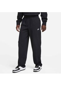Sporthose Nike Sportswear "Nike Sportswear Club Men's Knit Open-Hem Pants", Damen, Gr. 3XL, N-Gr, schwarz, wei&szlig;, Jersey, Obermaterial: 100% Baumwolle, unifarben, Basic lang, Hosen Sporthose, mit Logostickerei, mit Eingrifftaschen, mit Kordelverschluss