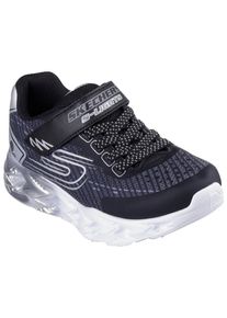 Sneaker Skechers "VORTEX 2.0", Jungen, Gr. 27, bunt (schwarz, multi), Lederimitat, Textil, Schuhe Sneaker, Blinkschuh mit Klettverschluss, Gr&ouml;&szlig;enschablone zum Download