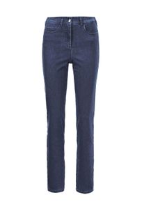 Regular-fit-Jeans GOLDNER "Damen Jeans Slim Fit LOUISA mit Stretch-Anteil", Damen, Gr. 46, N-Gr, blau (dunkelblau), Obermaterial: 70% Baumwolle CO. 27% Polyester PES. 3% Elasthan EL., Jeans Regular-fit-Jeans