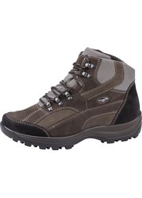 Waldl&auml;ufer Schn&uuml;rboots WALDL&Auml;UFER "HOLLY", Damen, Gr. 6,5, braun (braun, schwarz), Nubukleder, Textil, kontrastfarbene Details, Schuhe Schn&uuml;rboots, Wanderschuh, Trekkingschuh, Outdoorsandale in Komfortweite H