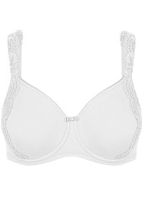 Minimizer-BH SuSa "Minimizer mit B&uuml;gel London", Damen, Gr. 95, Cup E, wei&szlig;, Stoff, Obermaterial: 77% Polyamid PA. 23% Elasthan EL., BHs Minimizer-BH