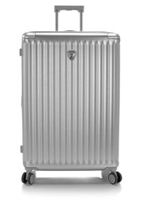 Hartschalen-Trolley Heys "Luxe, in verschiedenen Farben und Gr&ouml;&szlig;en", Damen, Gr. B/H/T: 51cm x 76cm x 30cm 113 l, silber, Polycarbonat, unifarben, Koffer Hartschalen-Trolley, Heys Hartschalen-Koffer Volumenerweiterung