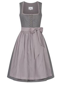 N&uuml;bler Dirndl N&Uuml;BLER "Dirndl midi Fabiane", Damen, Gr. 44, EURO, grau, Obermaterial: 100% Viskose CV., Kleider Dirndl