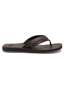 Sandale Quiksilver "Carver Natural", Herren, Gr. 8(41), braun (braun, braun, braun), Obermaterial:Obermaterial: Leder / Au&szlig;ensohle: Gummi;, Schuhe Sandale