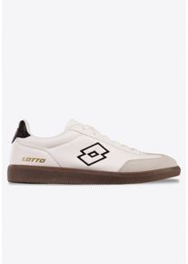 Sneaker Lotto, Herren, Gr. 46, schwarz-wei&szlig; (wei&szlig;, schwarz), Synthetik, Schuhe Sneaker