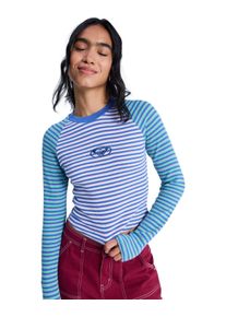 Longtop Roxy "Highlite Season", Damen, Gr. S, coconut milk stripy soul mini, Obermaterial: 60% Walkfrottier, 40% Microfaser;, Tops Longtop