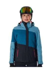 Skijacke Killtec "KSW 67 WMN SKI JCKT", Damen, Gr. 46, blau (ocean), Obermaterial: 100% Polyester;Futter: 100% Polyester;F&uuml;llung: 100% Polyester, Jacken Skijacke, Damen Skijacke: wasserdicht, atmungsaktiv, abnehmbare Kapuze