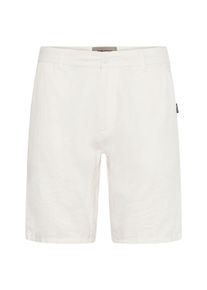 Leinenhose Blend "Leinenhose BHMLikat", Herren, Gr. L, N-Gr, wei&szlig; (snow wei&szlig;), Obermaterial: 55% Leinen LI. 45% Viskose CV., Hosen Leinenhose